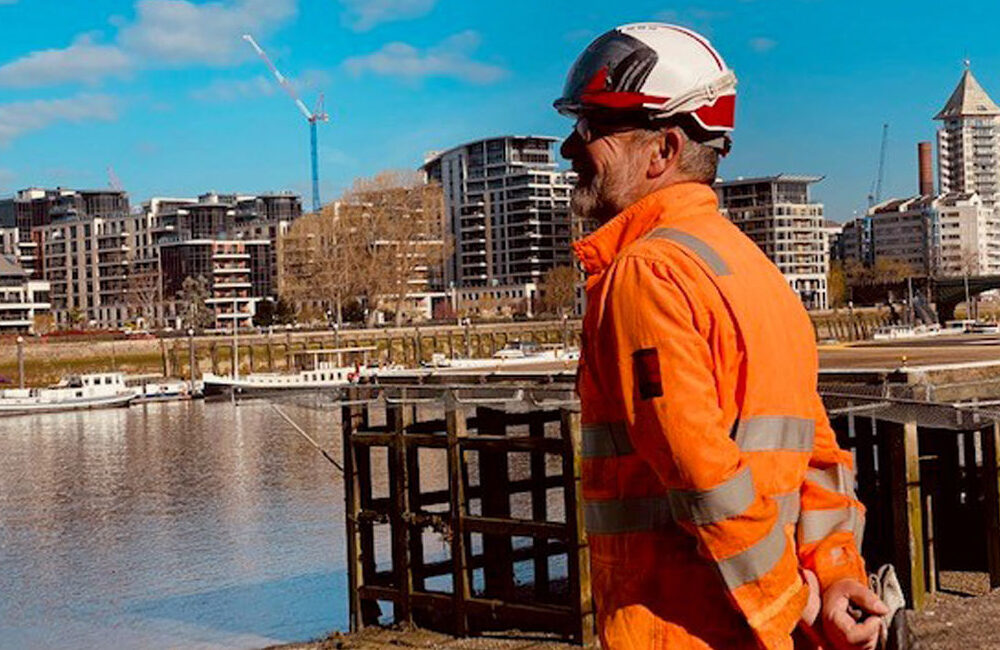 Andrew Murch overlooking site