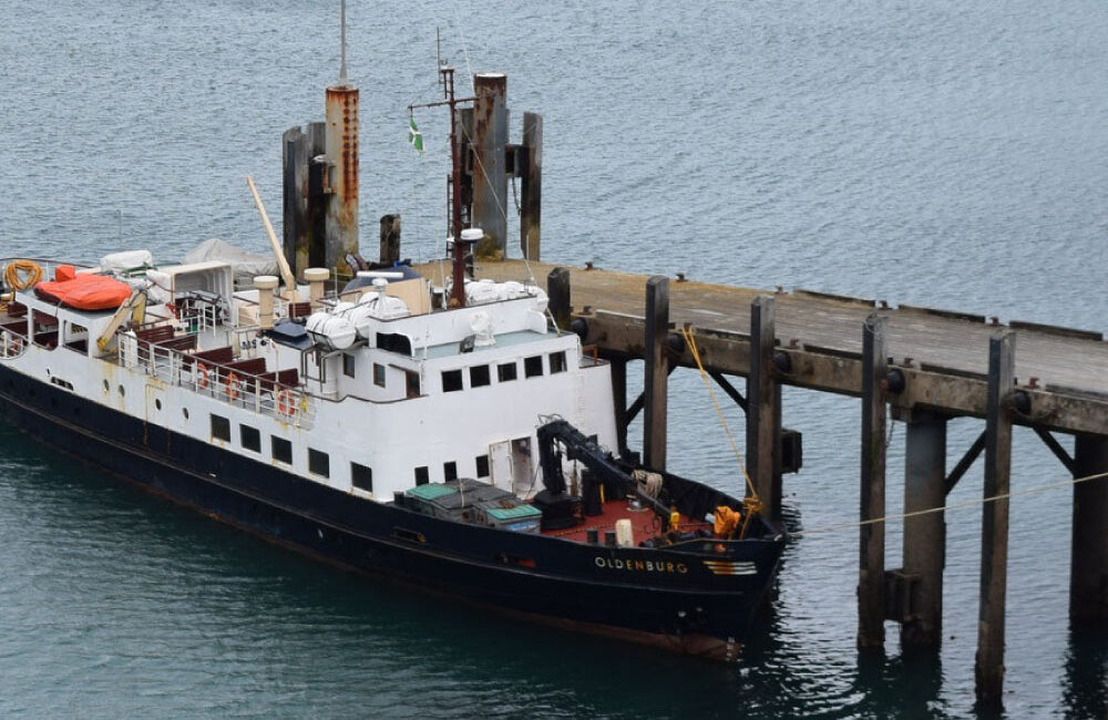 Galetea moored