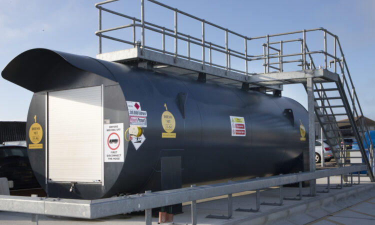 Fuel tank on Forecourt
