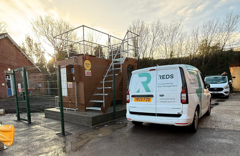 Protected storage tank