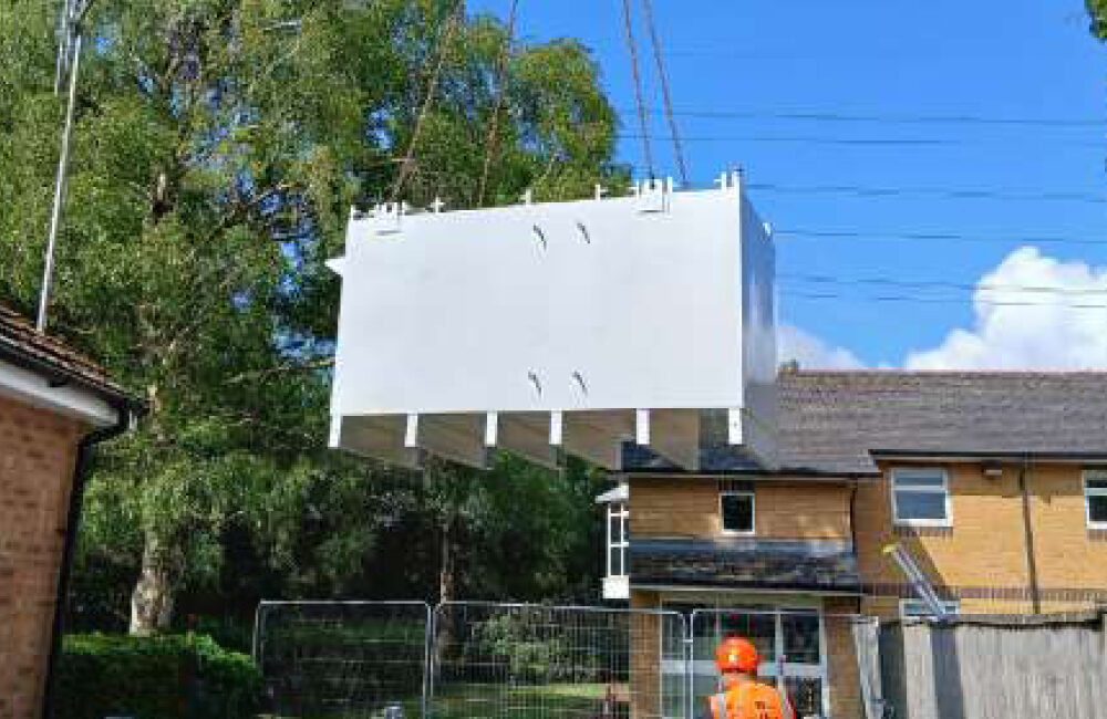 Tank lift before installation