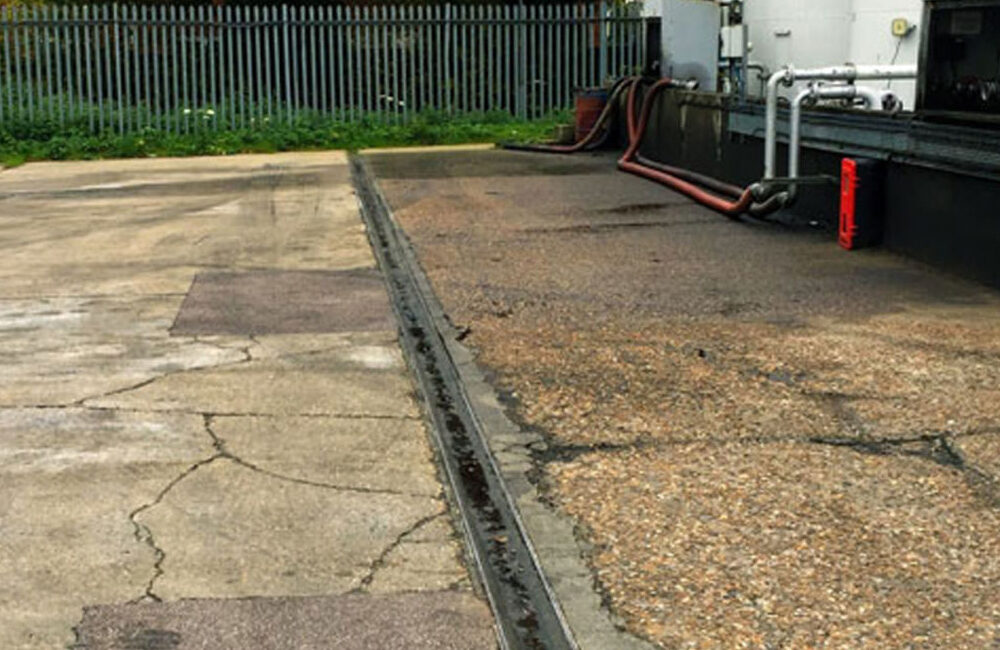 Area once spill was contained